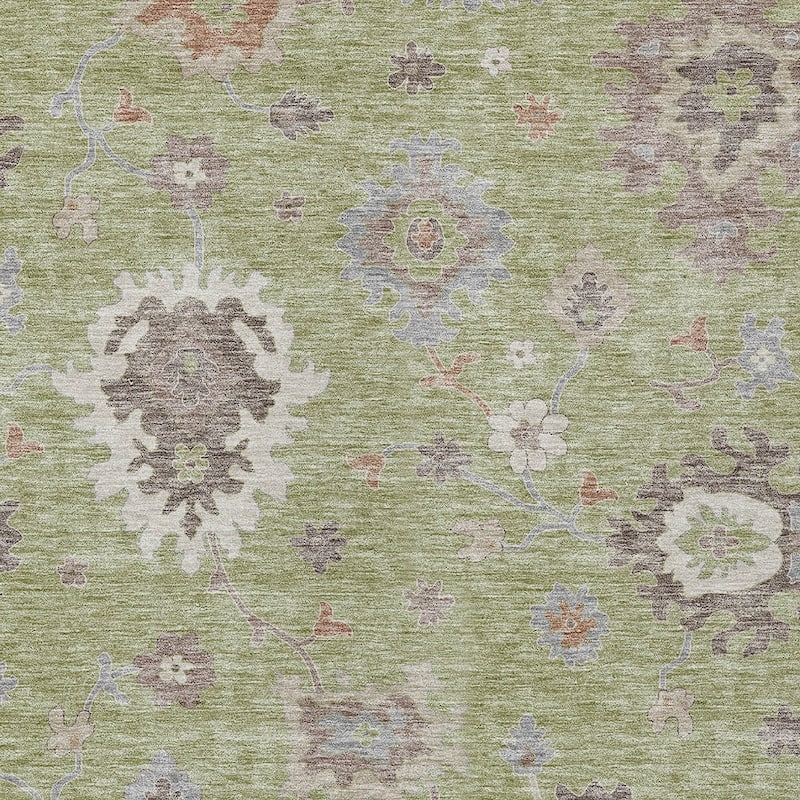 HomeRoots Floral Traditional Rectangle Outdoor Rug