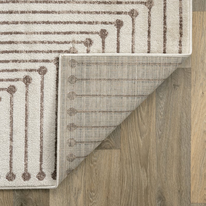 Contemporary Checkered Area Rug