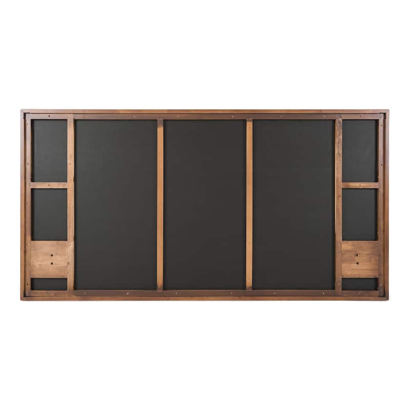 Nova Domus Metcalf Mid-Century Walnut & Grey Bed