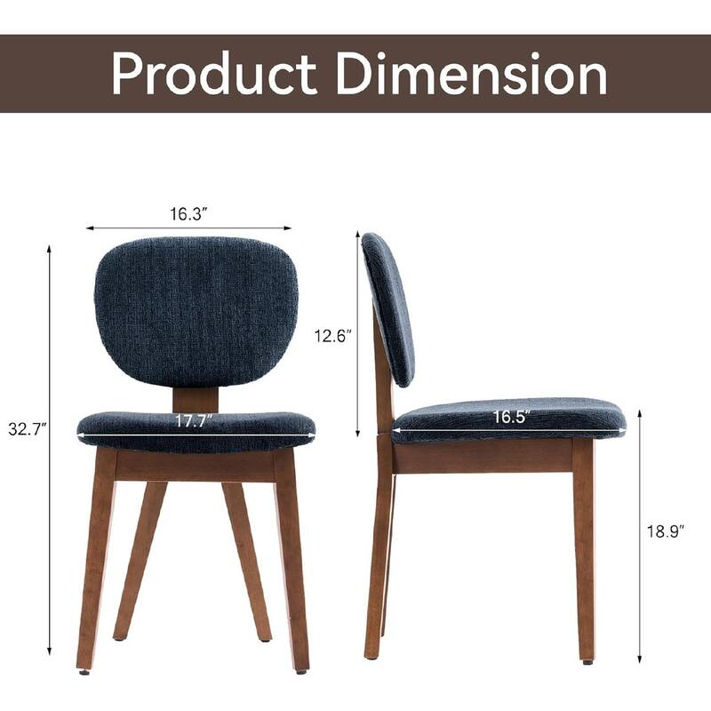 Set of 2/4/6 Mid-Century Modern Upholstered Dining Chairs