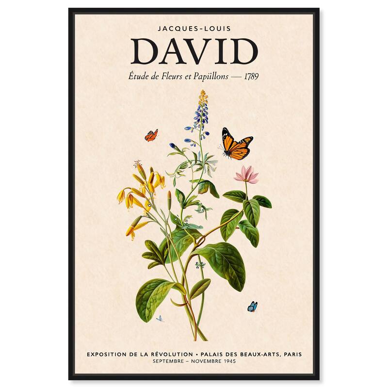 David's Delicate Flowers Canvas by Art Remedy - Black - 30" x 45"