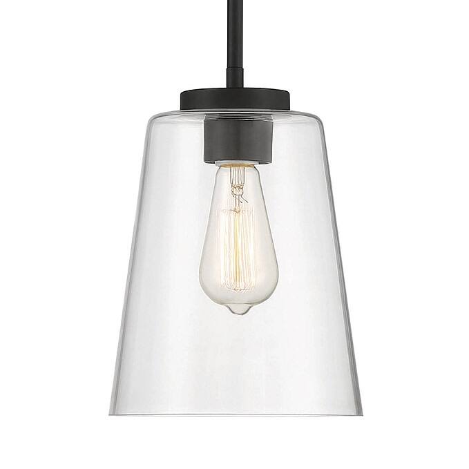Savoy House Calhoun 8" Wide Mini Pendant - Matte Black