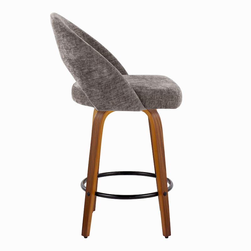 Renee Upholstered 26" Fixed-Height Counter Stool - Set of 2