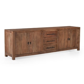Sparrow Solid Wood Media Console - Brown - 76" x 16"