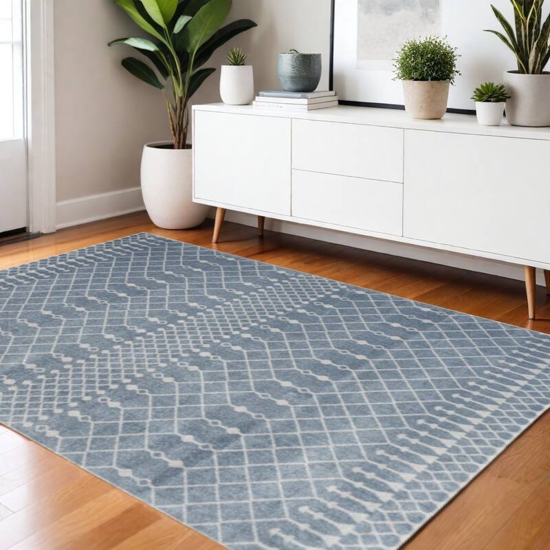 HomeRoots Moroccan Bohemian Rectangle Area Rug - 72.00 in. x 48.00 in. x 0.25 in. - 72.00 in. x 48.00 in.  x 0.25 in.