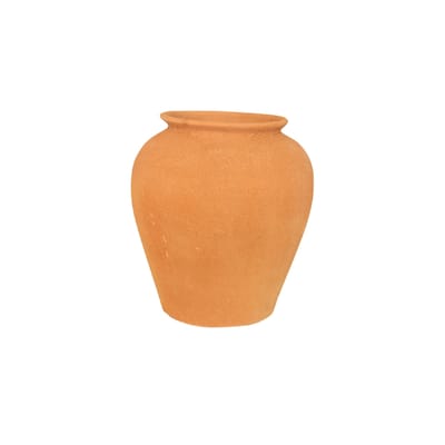 Textured Terracotta Accent Vase - 12"