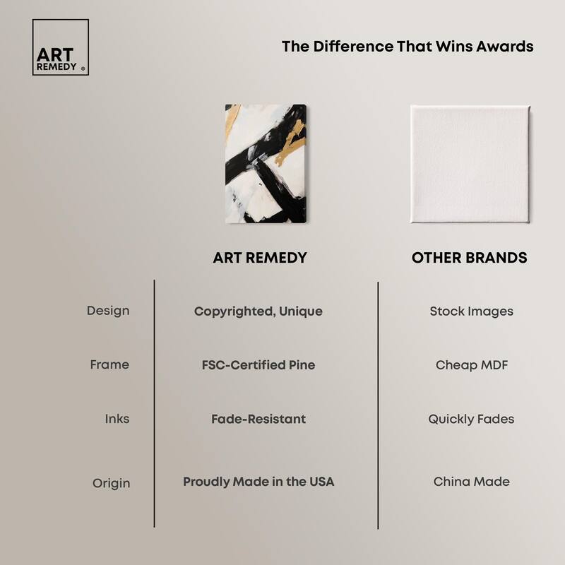 Dichotomy II Canvas by Art Remedy, Gallery Wrapped