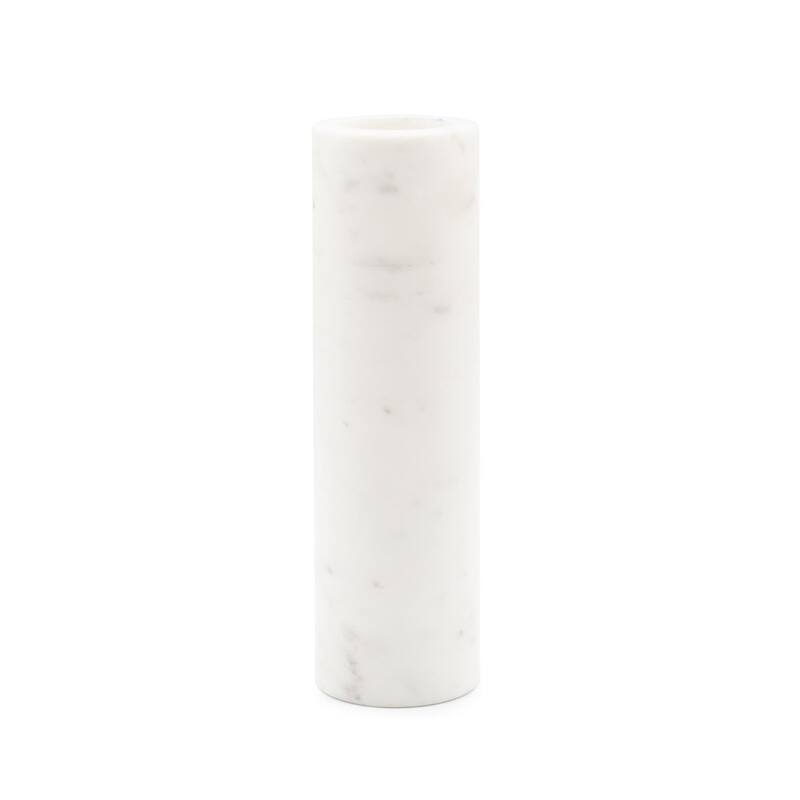 Nizzoli White Vase- Cylindrical