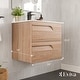 preview thumbnail 2 of 5, Eviva Joy 24"W Maple Wall Mount Bath Vanity with Porcelain Top