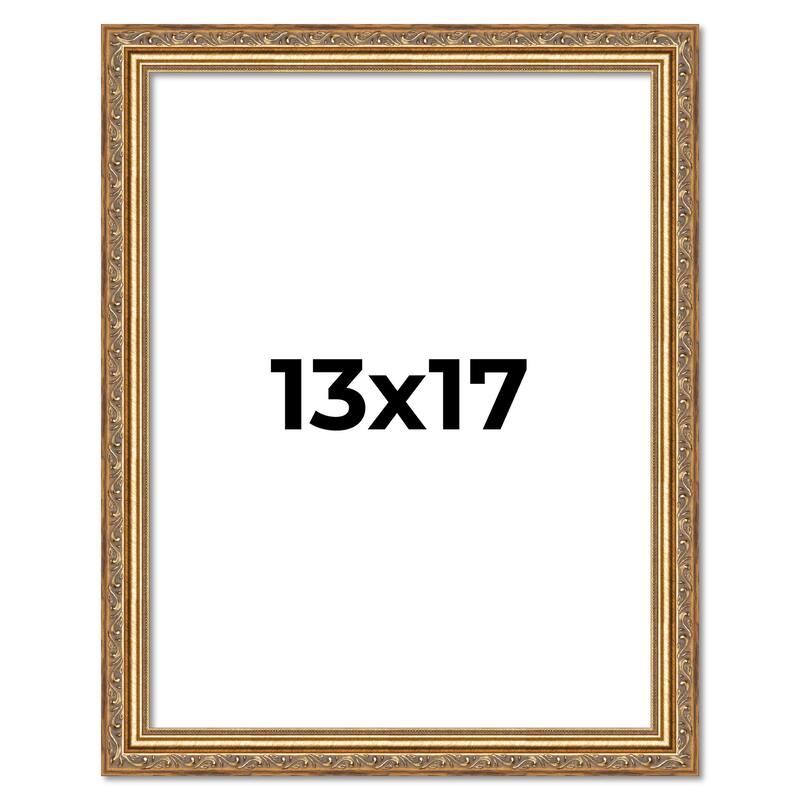 13x17 Frame Red Solid Wood Picture Frame Width 1.75 Inches | Interior Frame Depth 1 13/16 Inches