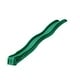 preview thumbnail 7 of 6, Swing-N-Slide Green Cool Wave Slide - Mounts to 42" to 48" Platforms - 90" L x 21" W x 8" H - 90" L x 21" W x 8" H