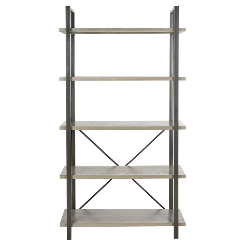 SAFAVIEH Shoko 5-Level Etagere - 33.7" x 14.5" x 65" - 34Wx15Dx65H - Ash Grey