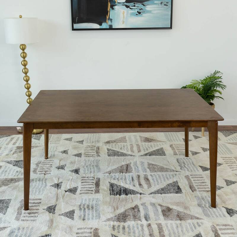 Savana Mid-Century Modern Solid Wood 59-inch Rectangular Dining Table