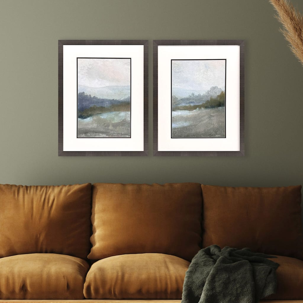 Paragon Azure Valley Framed Art - Set of 2