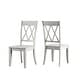 preview thumbnail 6 of 12, Eleanor Two-Tone Antique White Trestle Base 6-Piece Dining Set by iNSPIRE Q Classic Antique White Table - Antique White Chairs and Bench