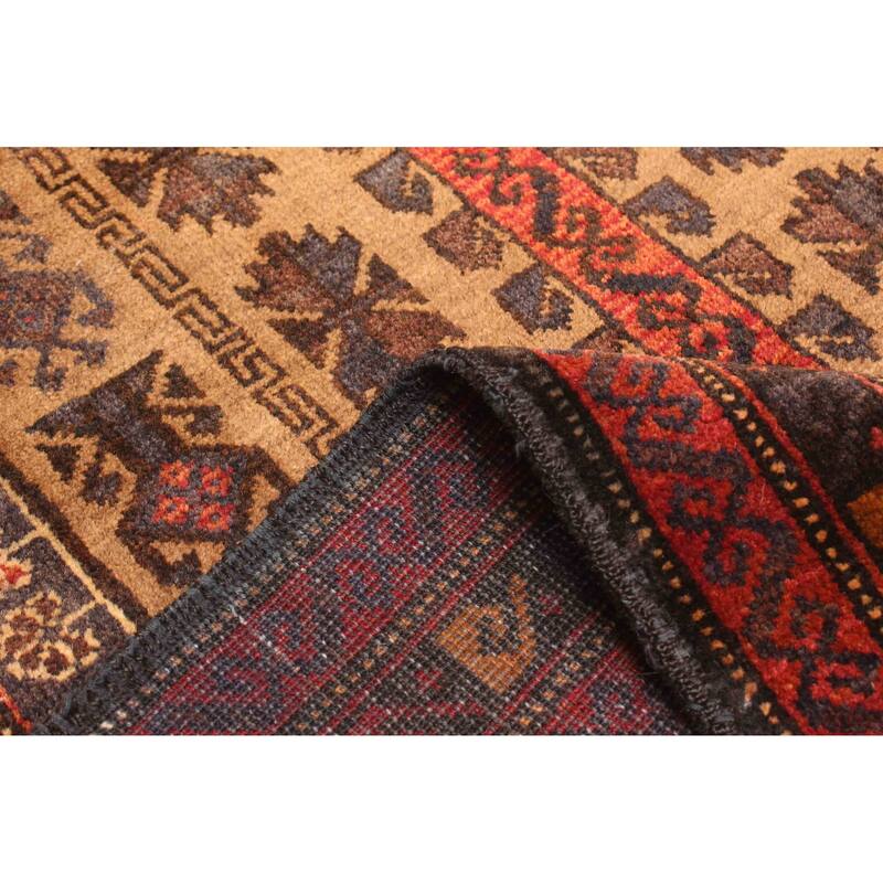 ECARPETGALLERY Hand-knotted Teimani Brown Wool Rug - 2'10 x 4'10