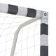 preview thumbnail 3 of 6, vidaXL Soccer Goal Training Soccer Net Practice Net Metal Black and White