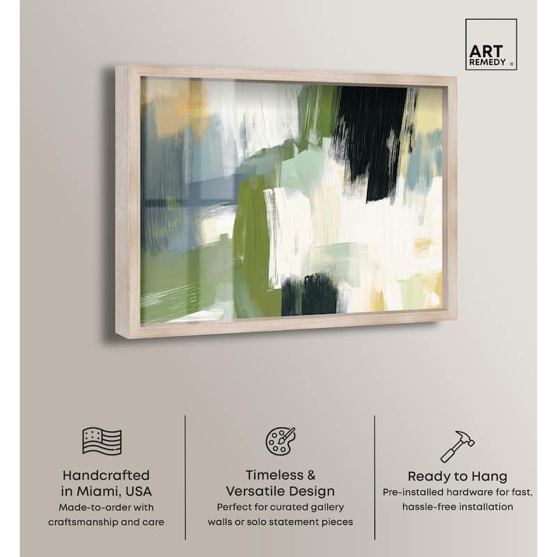 Moss Layers I Shadowbox by Art Remedy