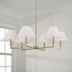 preview thumbnail 5 of 3, Gilda 6-Light Chandelier - 39.75"W x 19.75"H
