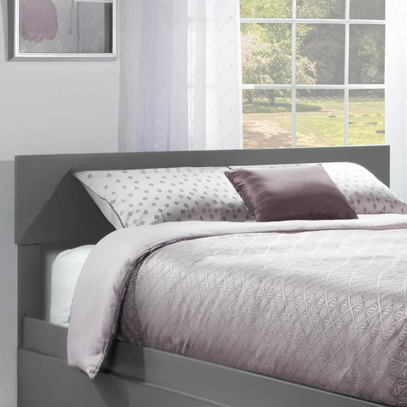 AFI Orlando Headboard with Attachable Charger - Grey - Full
