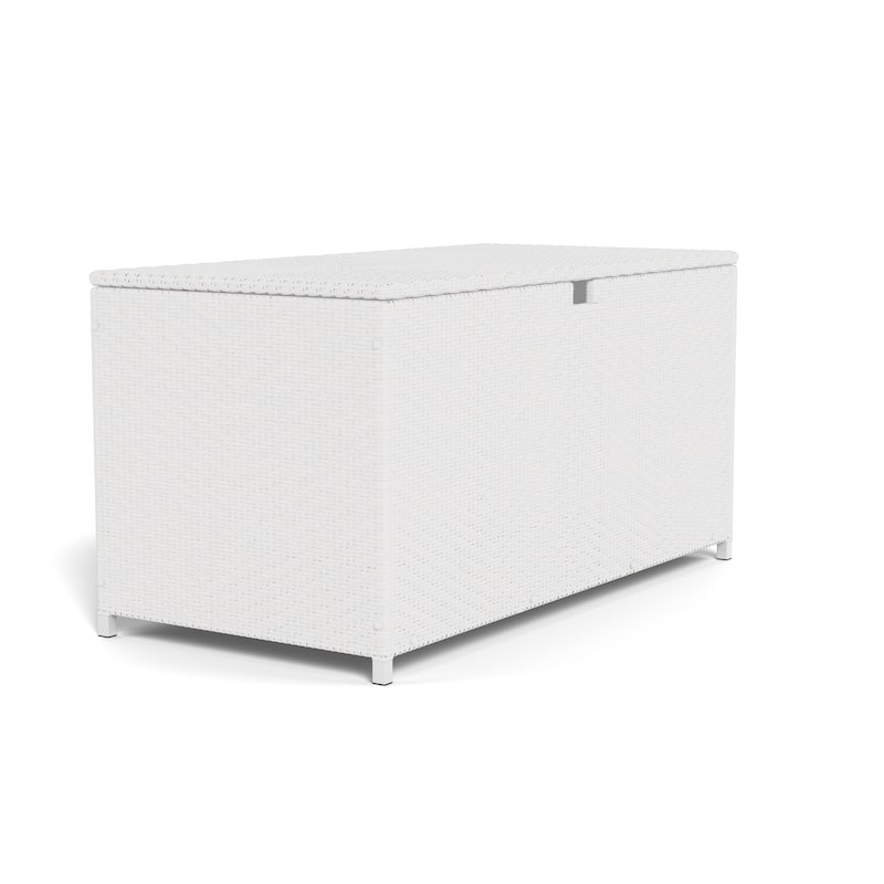 Large Outdoor Resin Wicker Storage Box with Waterproof Lid