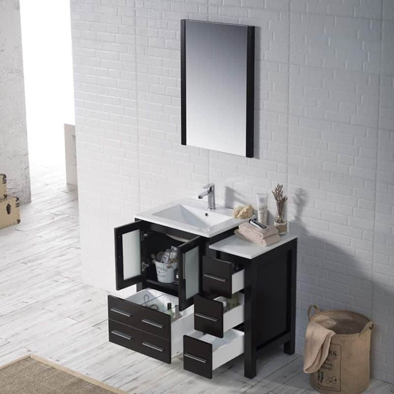 Blossom Sydney 36 Inch Solid Wood Bathroom Vanity with Sink & Cabinet