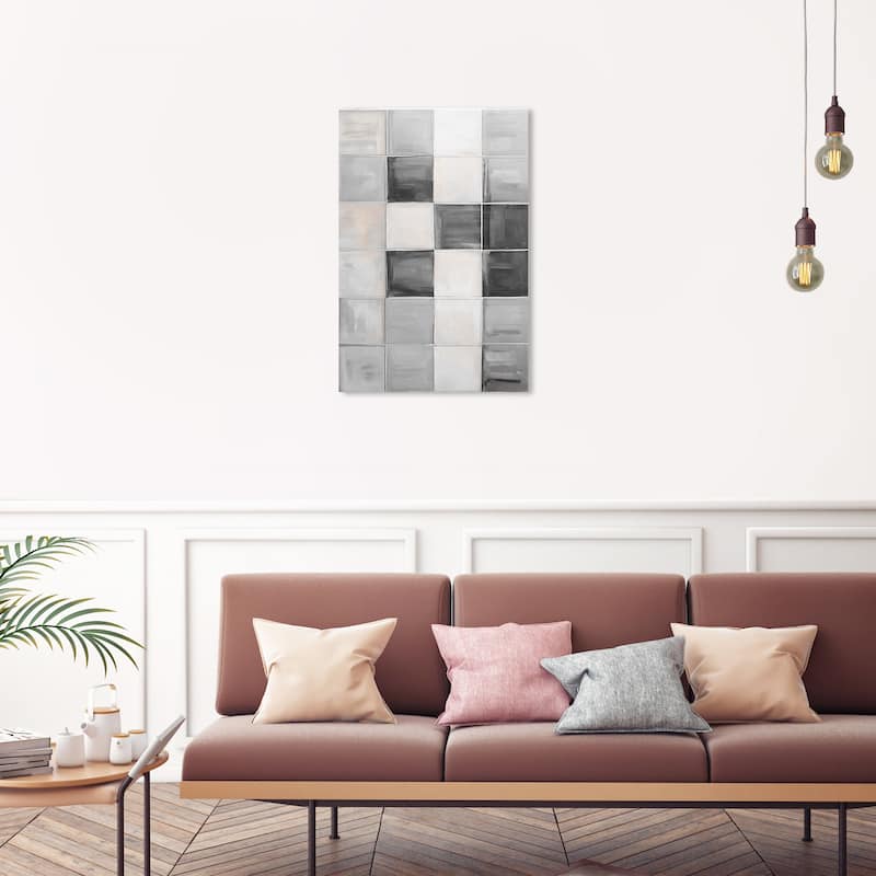 Wynwood Studio Canvas Abstract Features Gray and Modern & Contemporary Wall Art Canvas Print - 30 x 20