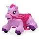 preview thumbnail 9 of 8, Kidzone 12V Electric Unicorn Ride-On Car, White/ Purple Purple