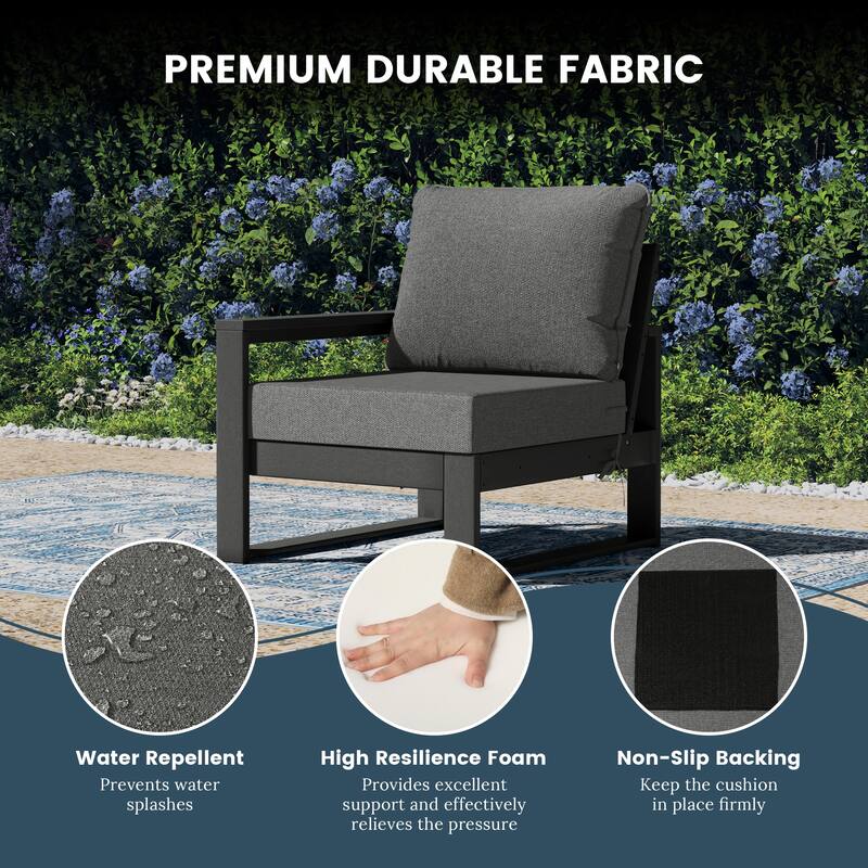 Endless Outdoor Patio Love Seat with Gray Frame