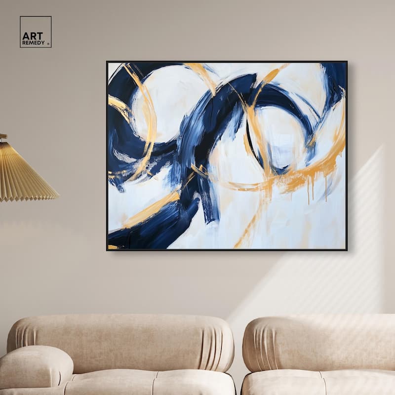 Bold Whirl II Canvas by Art Remedy
