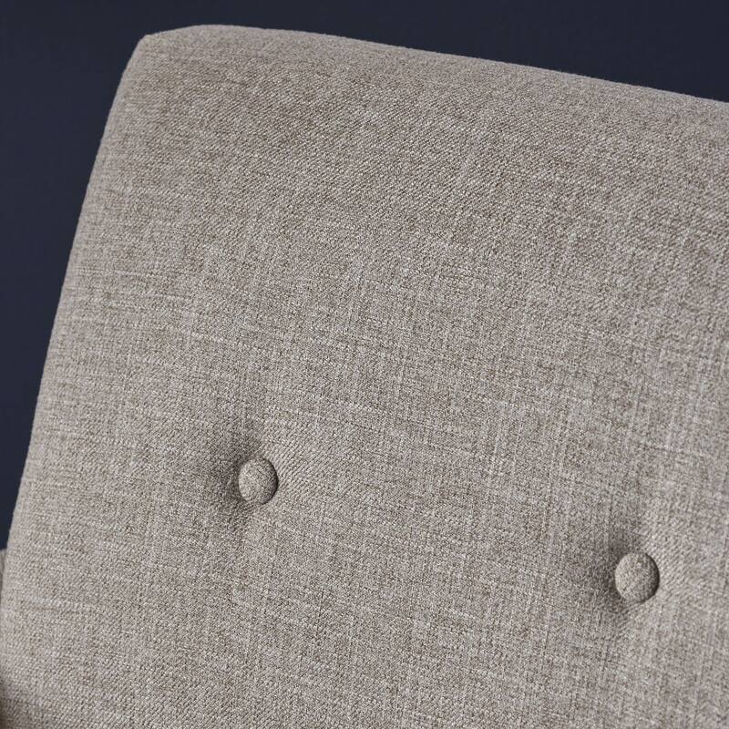 Beige 31.1" Button Tufted Club Chair
