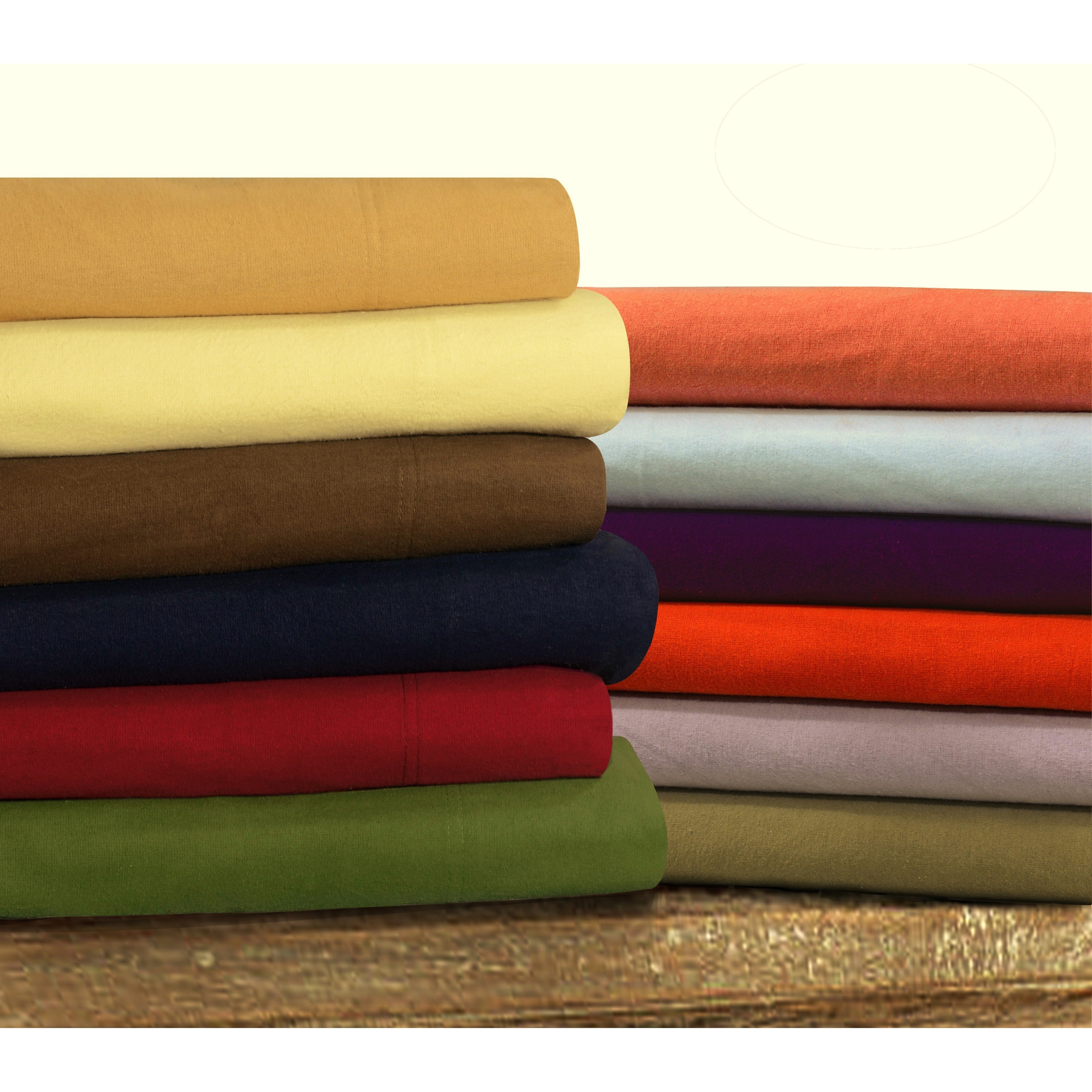 Tribeca Living Solid Flannel Pillowcases (Set of 2)