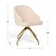 preview thumbnail 58 of 75, Martha Stewart Upholstered Stationary Swivel Home Office Chair