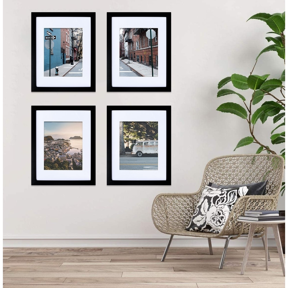 4x6 Inch White Picture Frames, 4pcs Plastic Frame Set For Wall Display And  Decoration, Suitable For Photos, Paintings, Landscapes, Posters And  Artworks