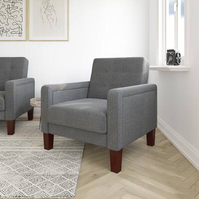 Porter Chair, Gray Linen