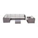 preview thumbnail 7 of 8, LSI 7 Piece Rattan Sunbrella Sectional Seating Group with Cushions Canvas