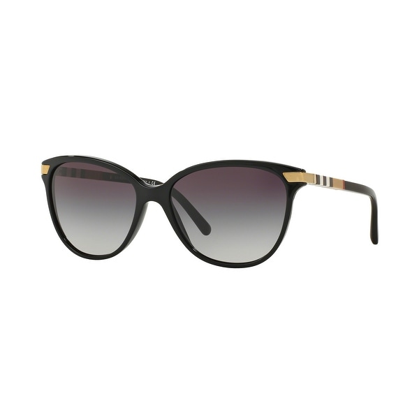 Burberry Women 30018G Black Plastic Cat Eye Sunglasses - Overstock -  13318824