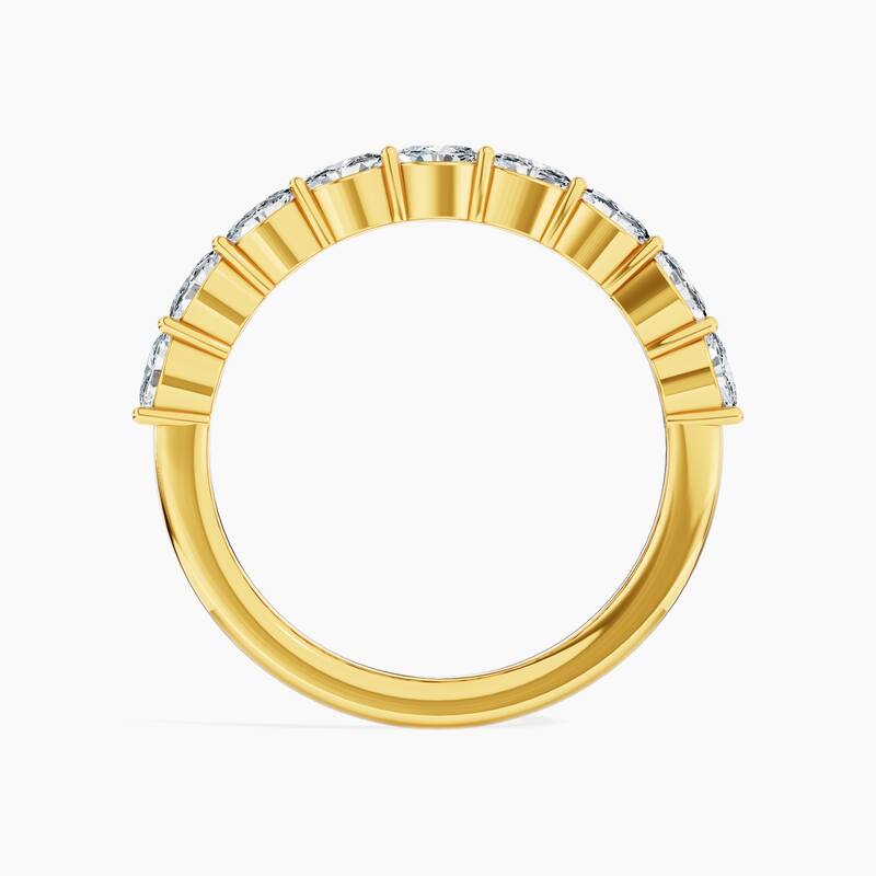 Auriya 14k Gold Oval East-West Lab Grown Diamond Half Eternity Band 0.90 - 3.75 ct. tw. (F-G, VS)