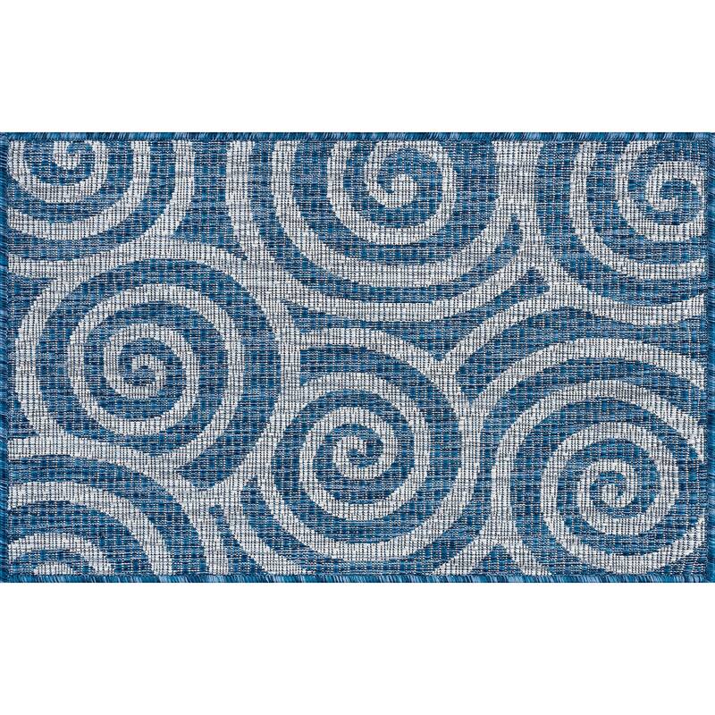 Colonnade Transitional Geometric Indoor/Outdoor Area Rug