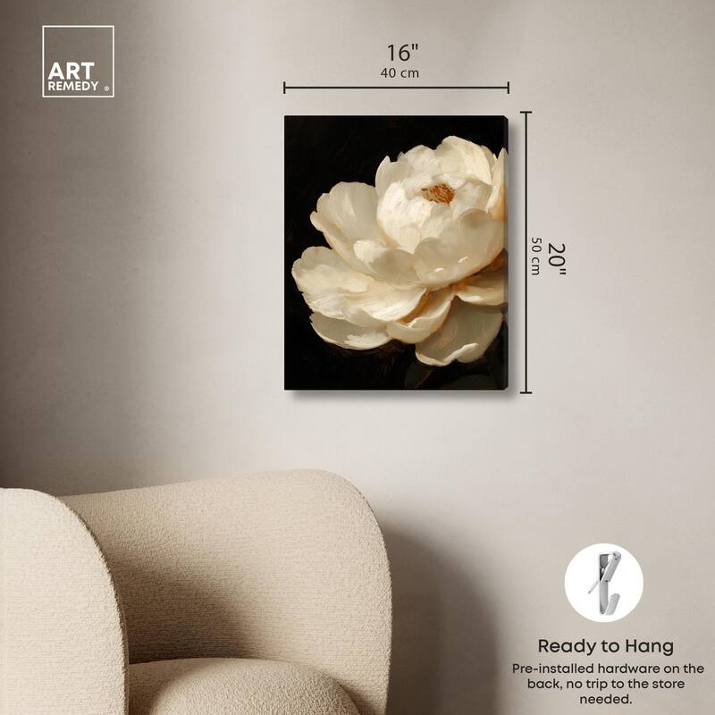 Dramatic Bloom Canvas by Art Remedy, Gallery Wrapped
