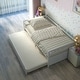 preview thumbnail 15 of 29, Black Metal Twin Size Trundle Platform Bed Frame with Wooden Slat Support and Space-Saving Design