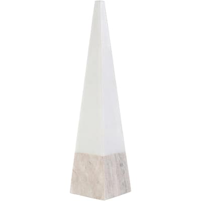 Pylona White Marble Updated Traditional Decorative Sculpture