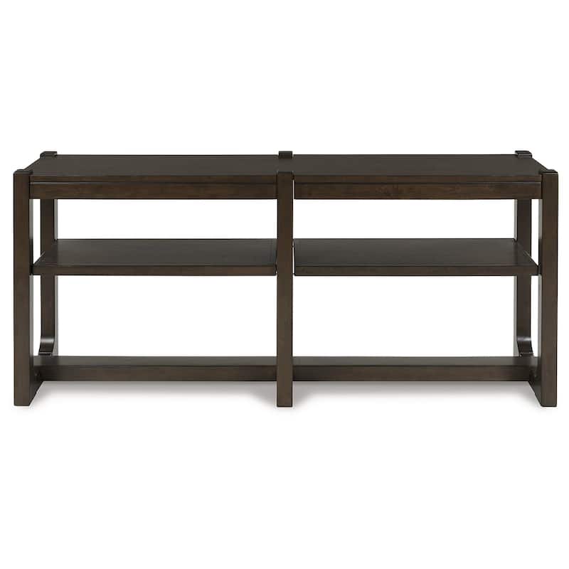 Signature Design by Ashley Breckington Brown Sofa Table - 65"W x 17"D x 29"H