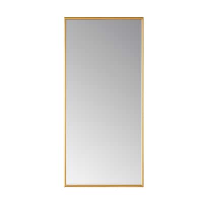 Viella 16" Rectangular Aluminum Framed Wall Mounted Mirror