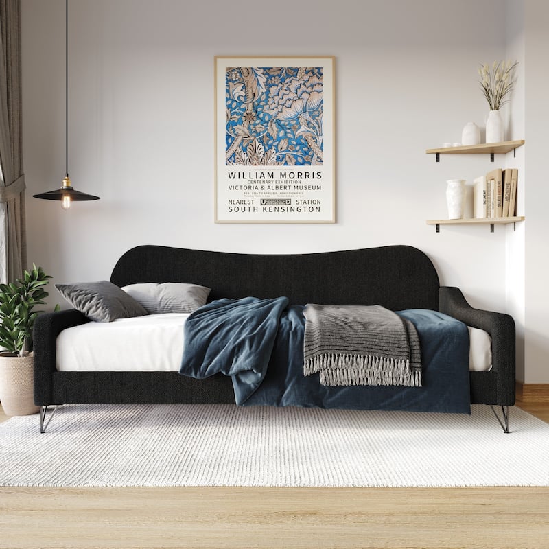 Natty Upholstered Twin Daybed - Black