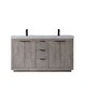 preview thumbnail 29 of 27, Leiza 60" Bath Vanity with Countertop 60" - Classical Grey