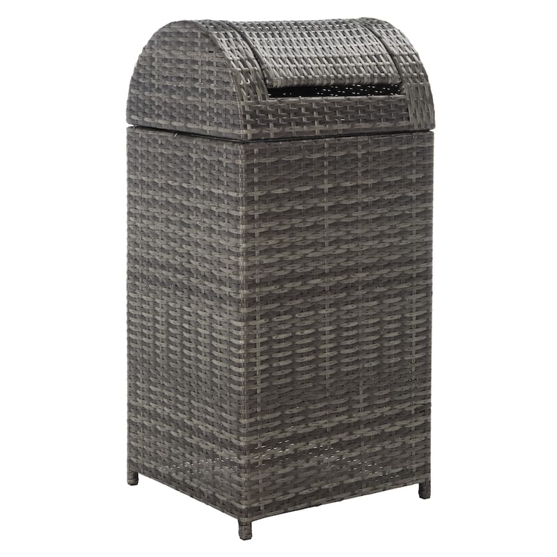 SAFAVIEH Outdoor Mazeli Trash Bin (Fully Assembled)