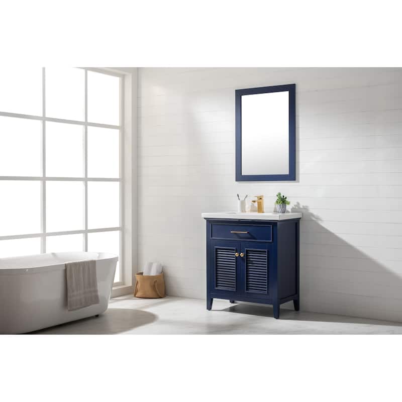 Cameron 30" Single Sink Vanity in Blue