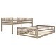 preview thumbnail 17 of 15, Solid Pine Wood Full XL Over Queen Bunk Bed with Ladder & Guardrails