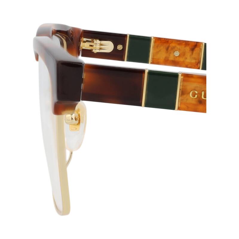 Gucci Square-Frame Acetate Optical Frames - Havana Havana Transparent - N/A